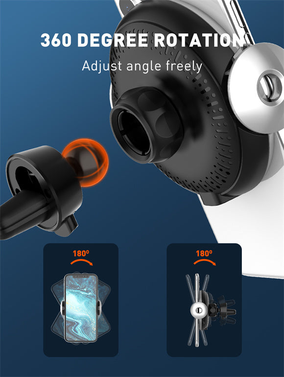 LDNIO 15W MA02 Adjustable Car Wireless Car Holder for Mobile Phone Wireless Charging Type-c Car Wireless Charger stand LDNIO 15W MA02 Adjustable Car Wireless Car Holder for Mobile Phone Wireless Charging Type-c Car Wireless Charger stand